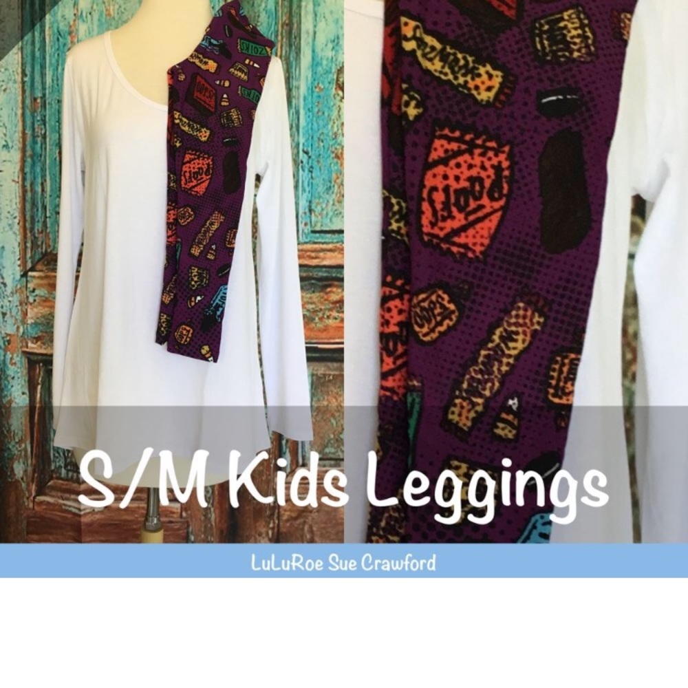 LuLaRoe kids Halloween Leggings -Vintage